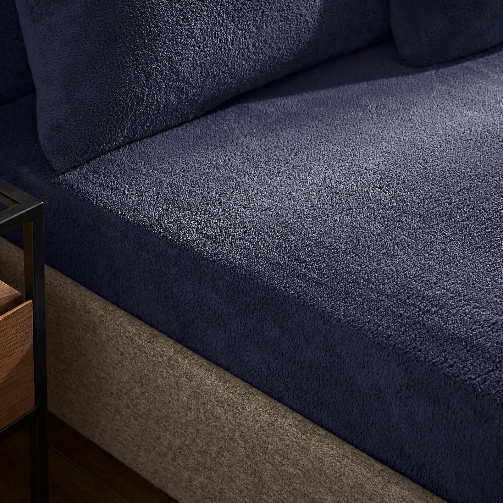 Teddy Bear Fitted Sheet Blue
