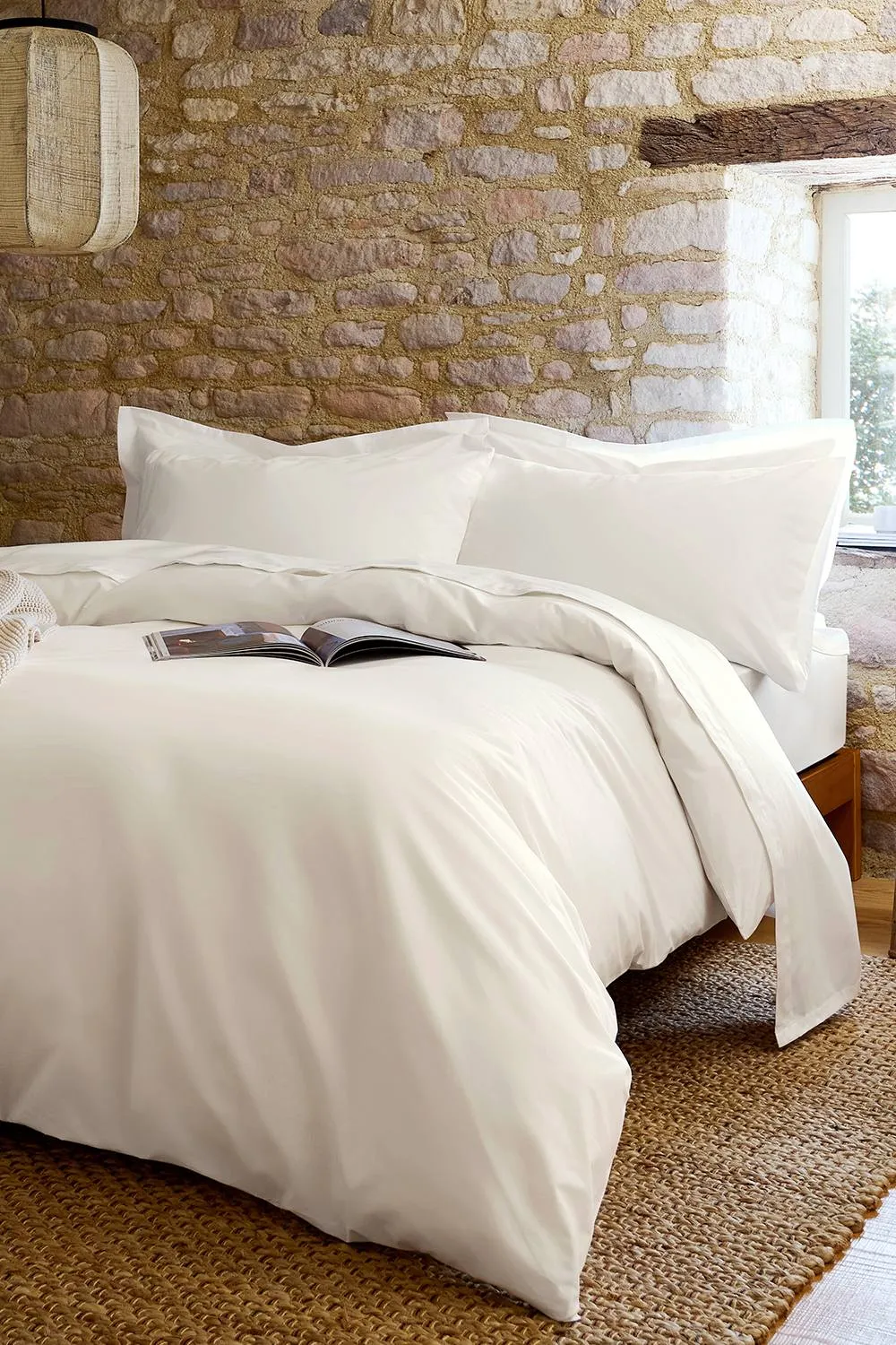 CHRISTY Pure Cotton Percale Flat Sheets in Ivory 4