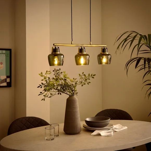 Auburn Modern 3 Light Adjustable Diner Ceiling Light 2