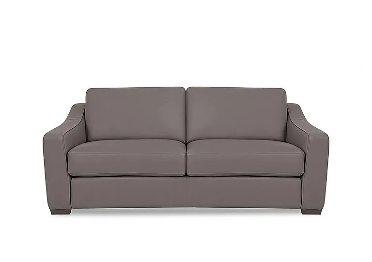 Nap 3 Seater Leather Sofa - Elephant - Sofas and Armchairs - In Time for Christmas