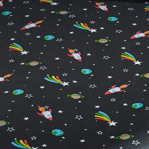 Catherine Lansfield Rainbow Rockets Fitted Bed Sheet 2