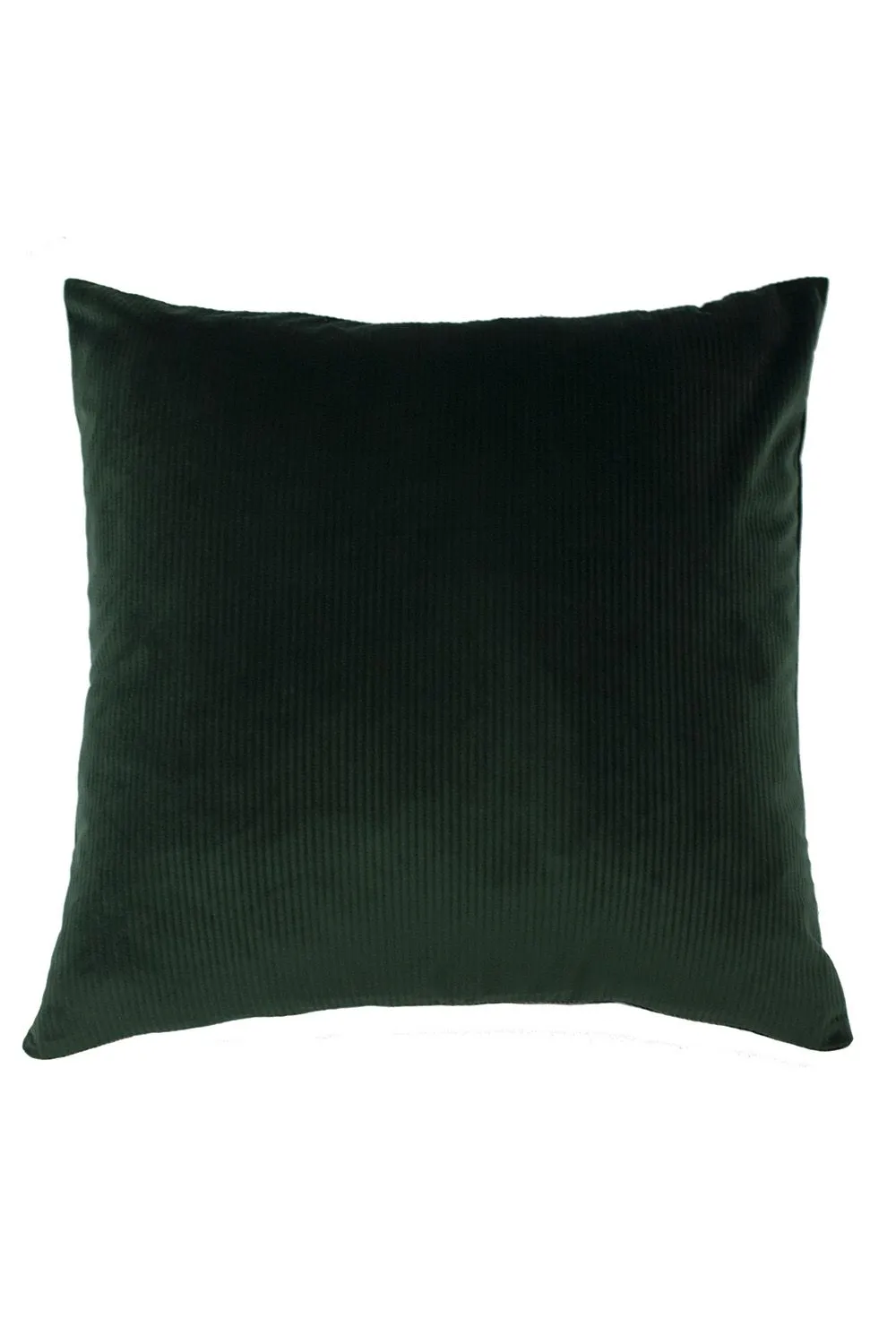 Furn Aurora Ribbed Velvet Textured Corduroy Cushion in Emerald