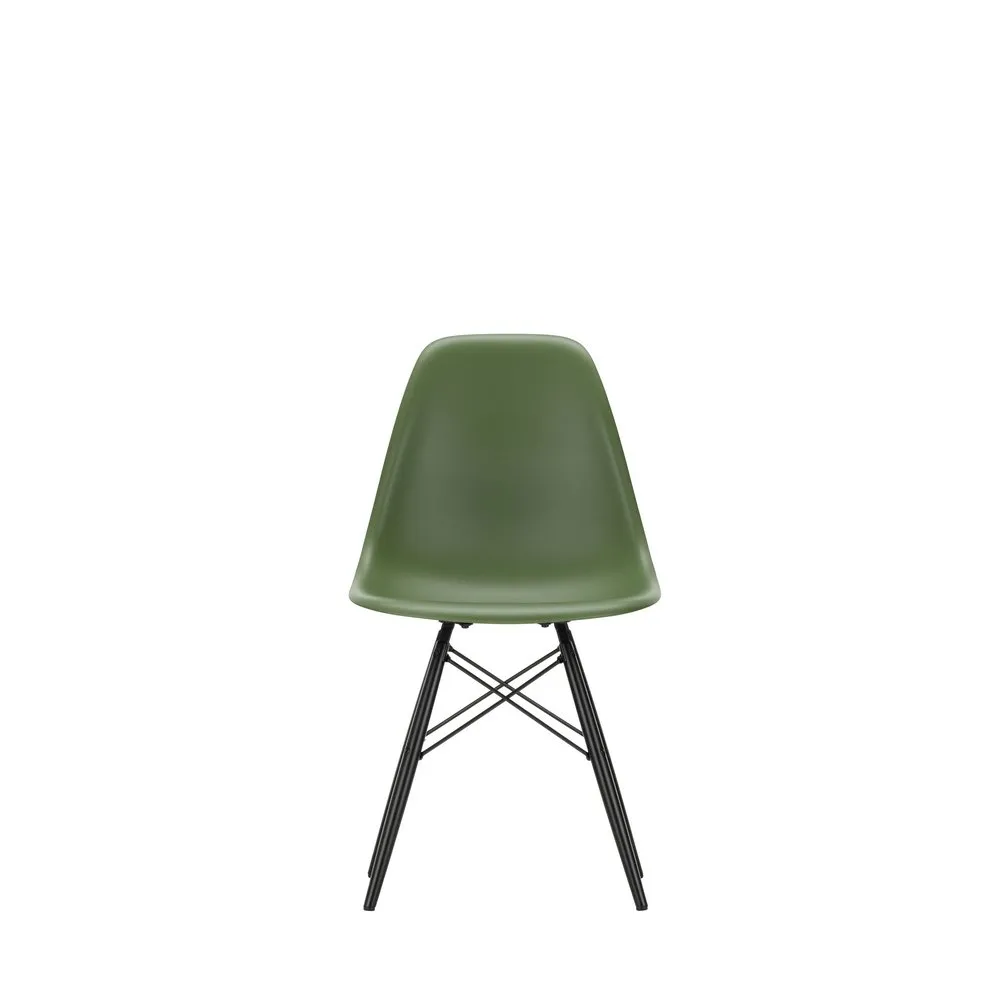 Vitra Eames DSW Side Chair New Height Forest Black Maple Base