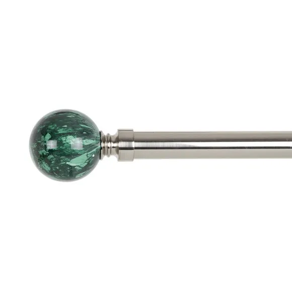 Malachite Ball Finial Pair 2