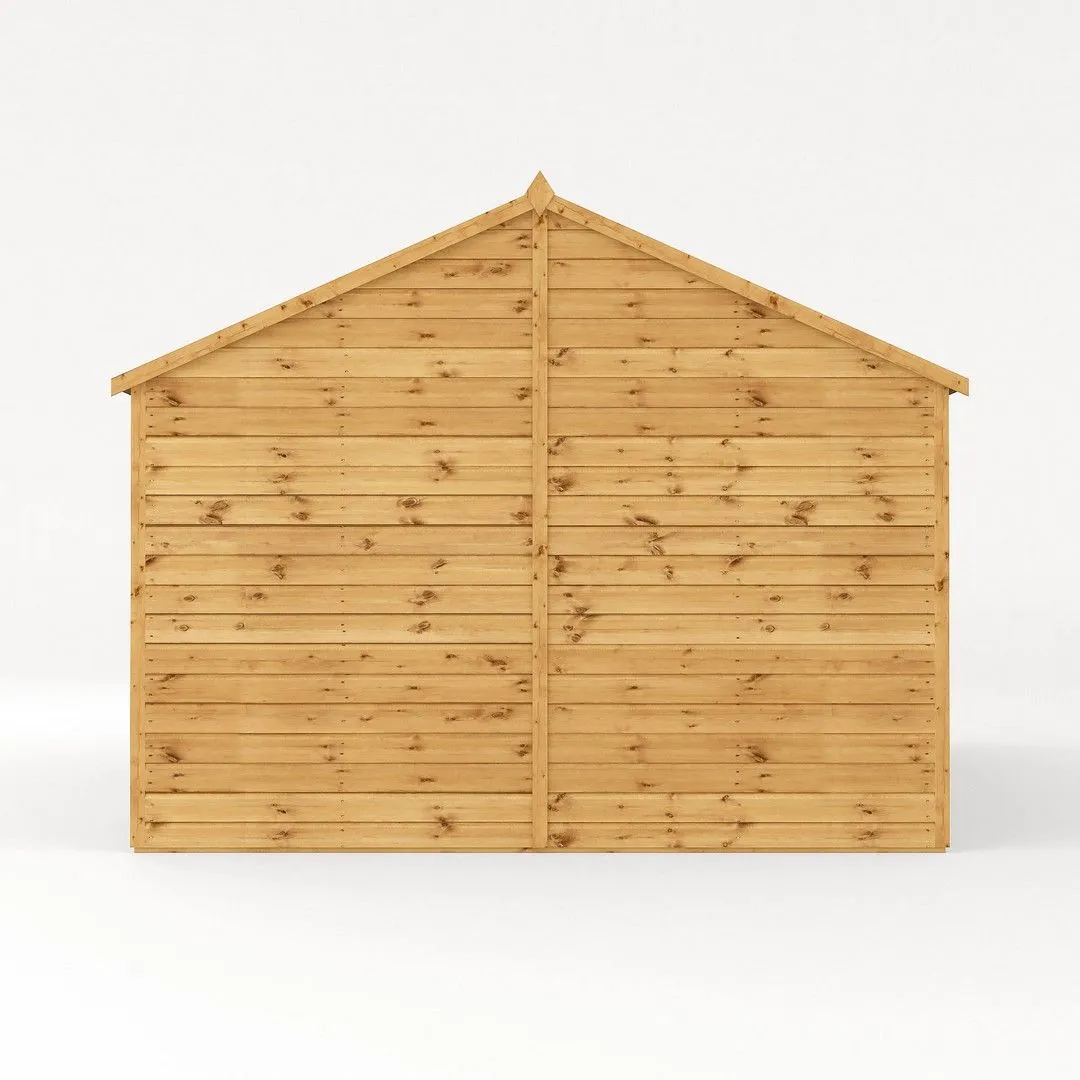 Mercia Premium Shiplap Reverse Apex Workshop - L322.7 x W606.2 x H250.3 cm in Brown 4