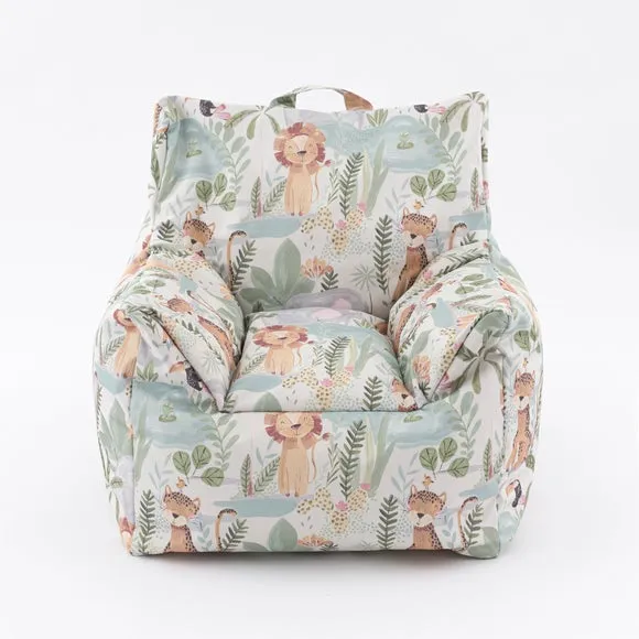 Jungle Friends Kids Beanbag Chair