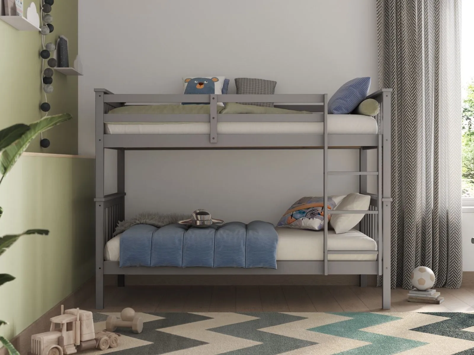 Flair Koop Detachable Bunk Bed in Grey 2