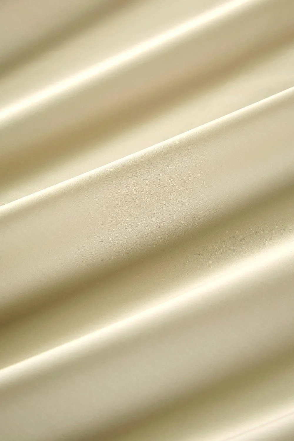 CHRISTY 400TC Luxury Cotton Sateen Plain Dye Bedding Flat Sheets in Gold 2