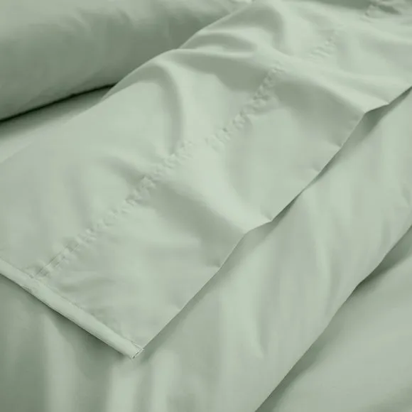 Dorma Crisp & Fresh 400 Thread Count Egyptian Cotton Percale Flat Sheet 1