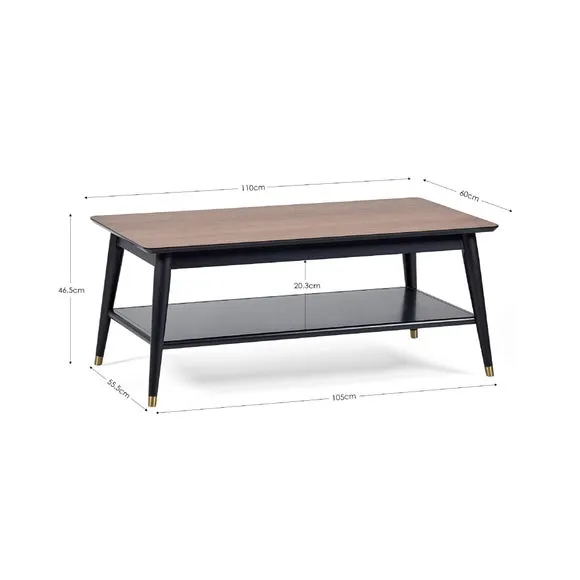 Findlay Coffee Table With Shelf 4