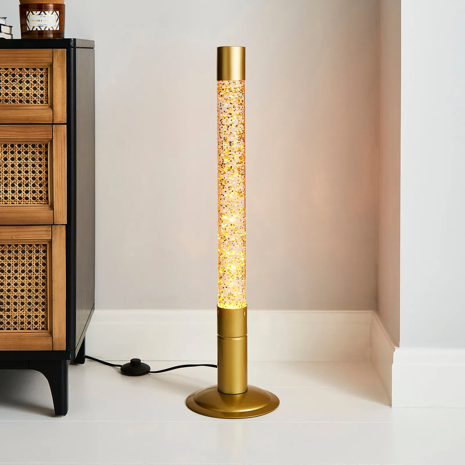 Gold Glitter Floor Lamp Gold