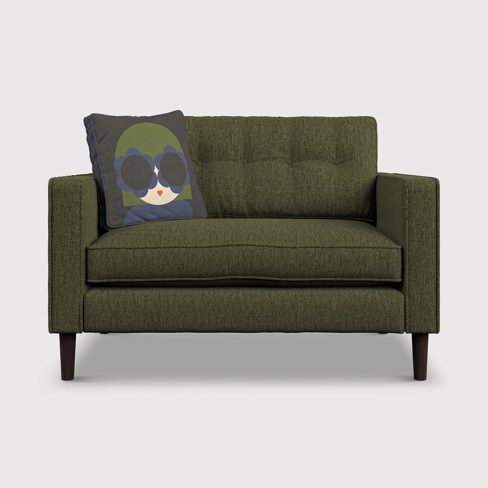 Orla Kiely Ebben Snuggler, Green Fabric | Barker & Stonehouse 1
