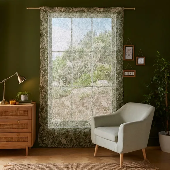 Natures Exhibitionist Tab Top Voile Panel 4