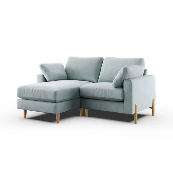 Apollo Vintage Velvet Corner Chaise Sofa 6