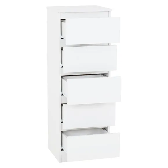Walker 5 Drawer Narrow Chest 4