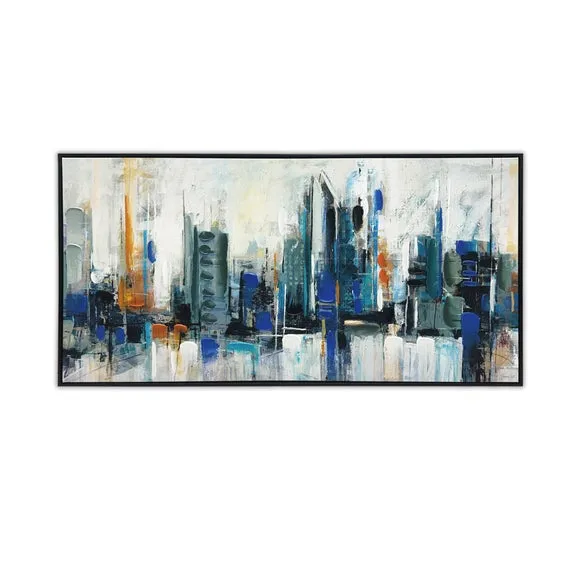City Skyline by Joanne Last Framed Canvas 3