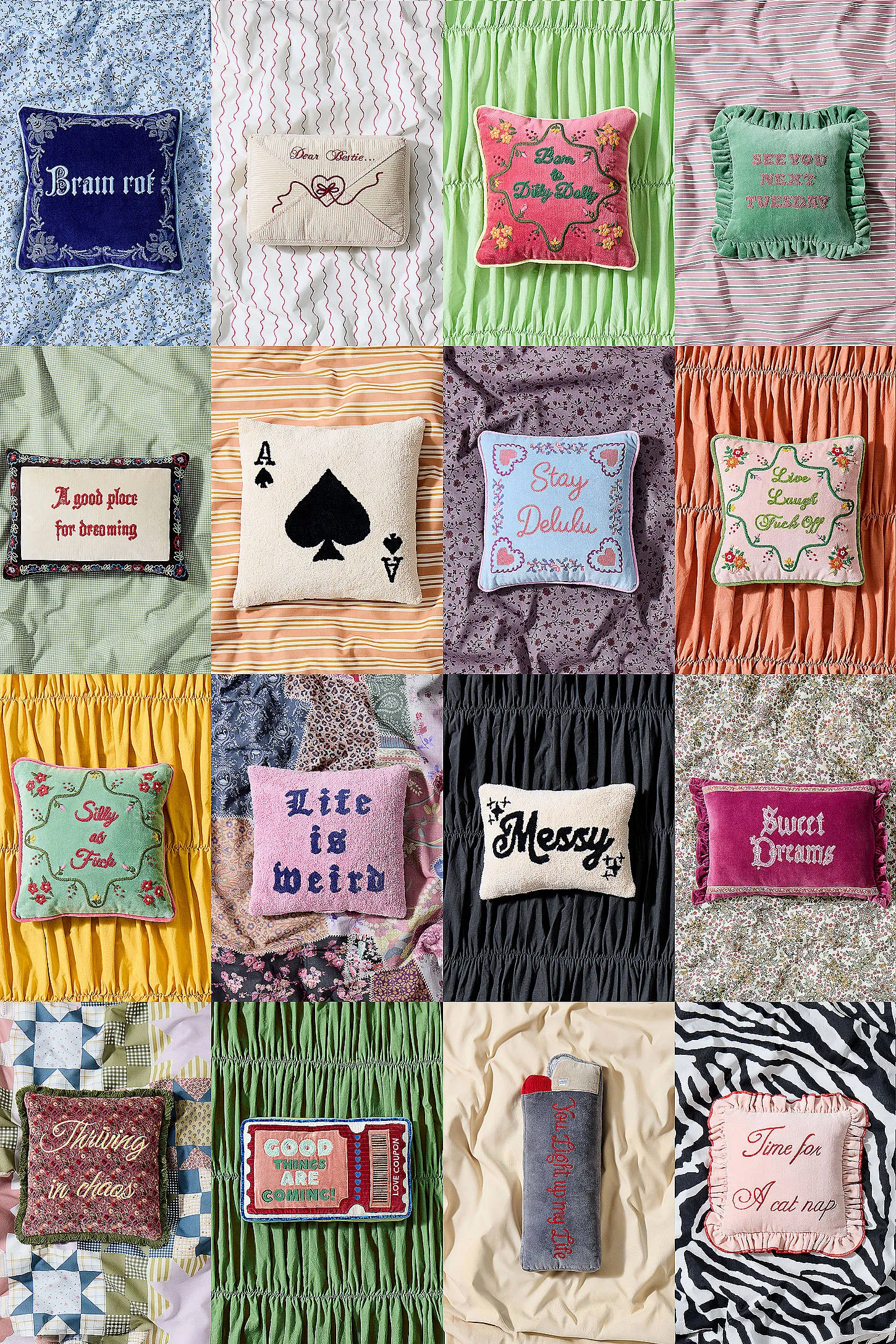 Silly As F*ck Mini Cushion - Green 3