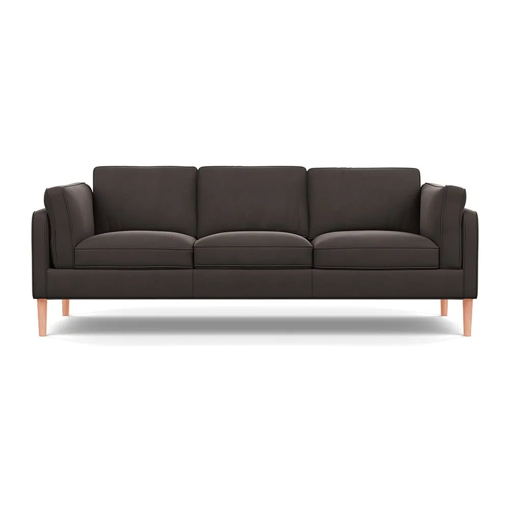 Heal's Sonno 4 Str Sofa Nobilis Velvet Sable Natural Feet 1