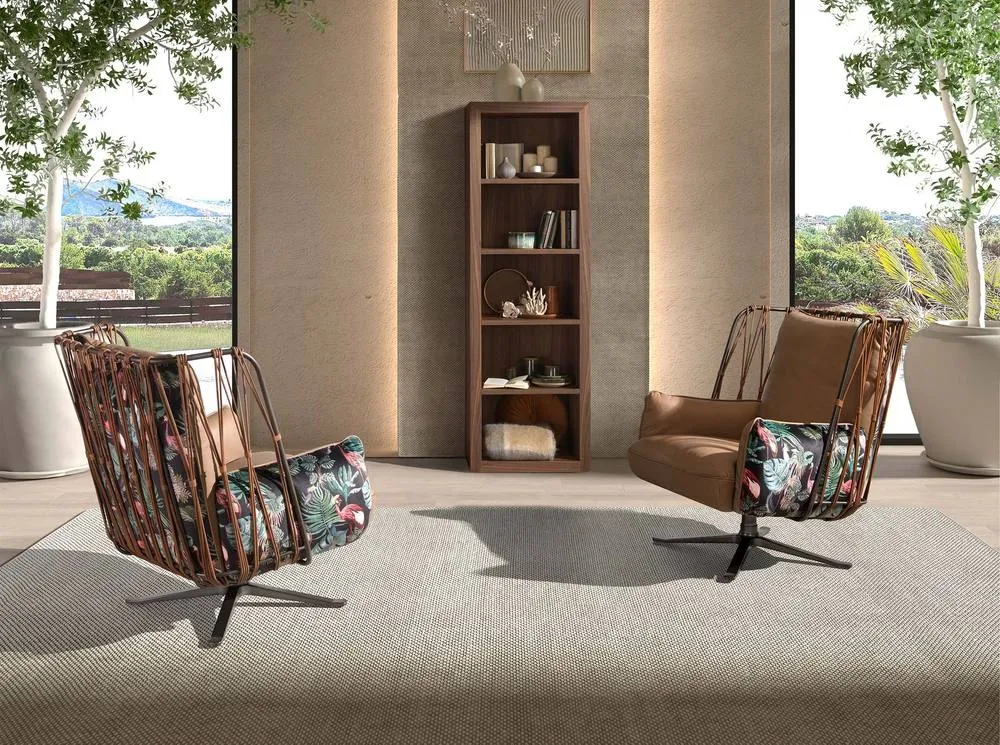 Angel Cerda Walnut Veneer Shelf 65x40x200 cm (Model ) 6