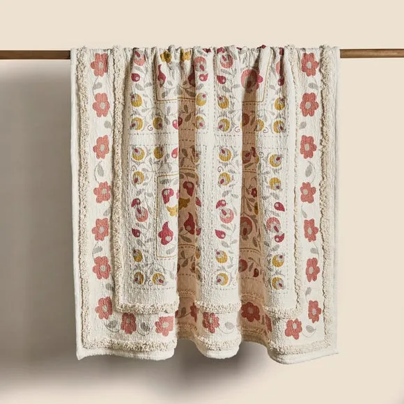 Churchgate Morcott Tufted Matelassé Throw Blanket 130cm x 170cm 2