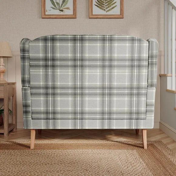 Charnwood Checked 2 Seater Armchair 2