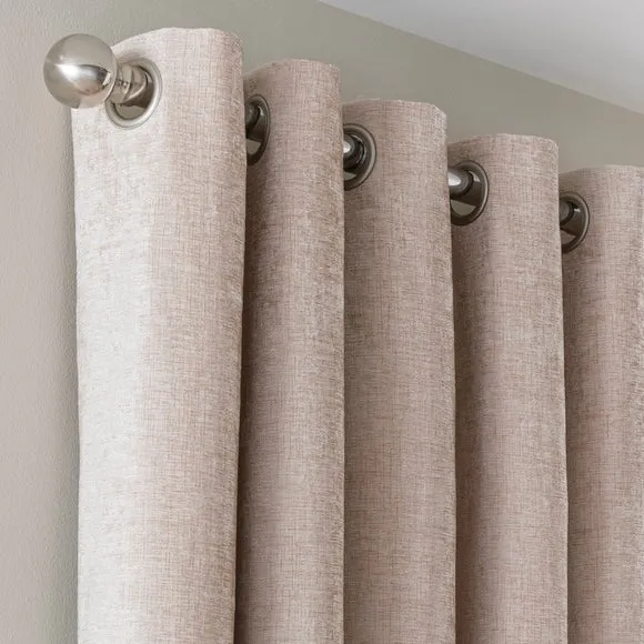 Chenille Eyelet Curtains (Blackout Available) 1