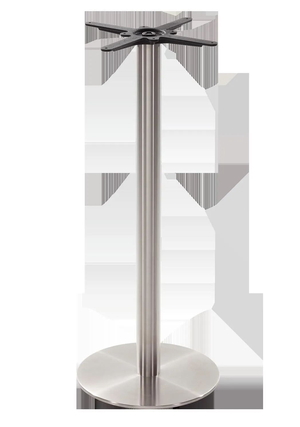 netfurniture Round stainless steel table base - Medium 1050 mm in Silver