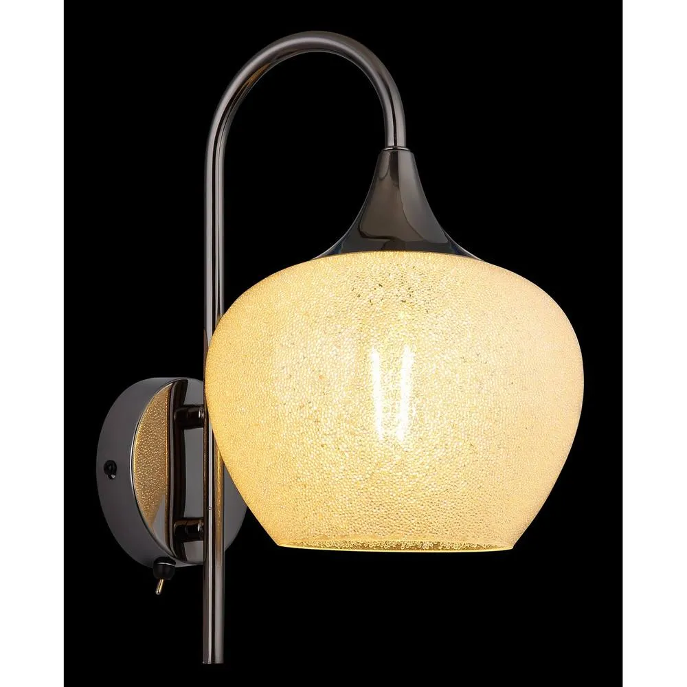 Netlighting Maxy Dome Wall Lamp Gunmetal Clear Glass Shade 1x E27 in Grey 4