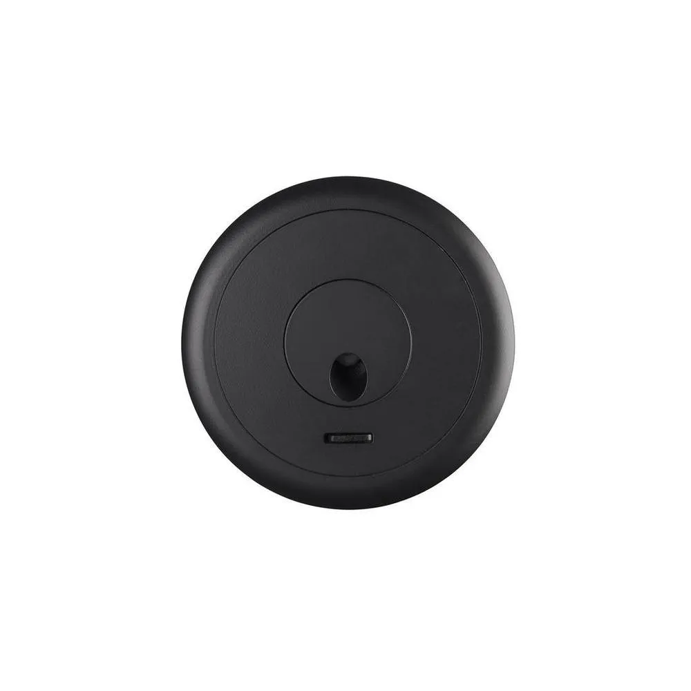 Netlighting Radar LED Flush Wall Light Matt Black 380lm 3000K