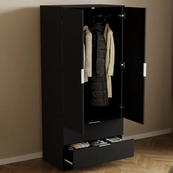 Hayes 2 Drawer Double Wardrobe 2