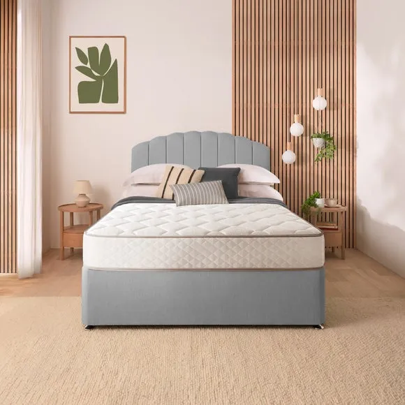 Silentnight Divan Set with Merlin Headboard and 800 Pocket Spring Memory Foam Mattress 2