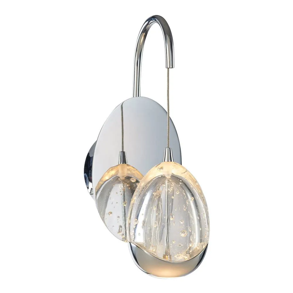 Netlighting Huelto Modern Wall Lamp LED 3000K in Silver