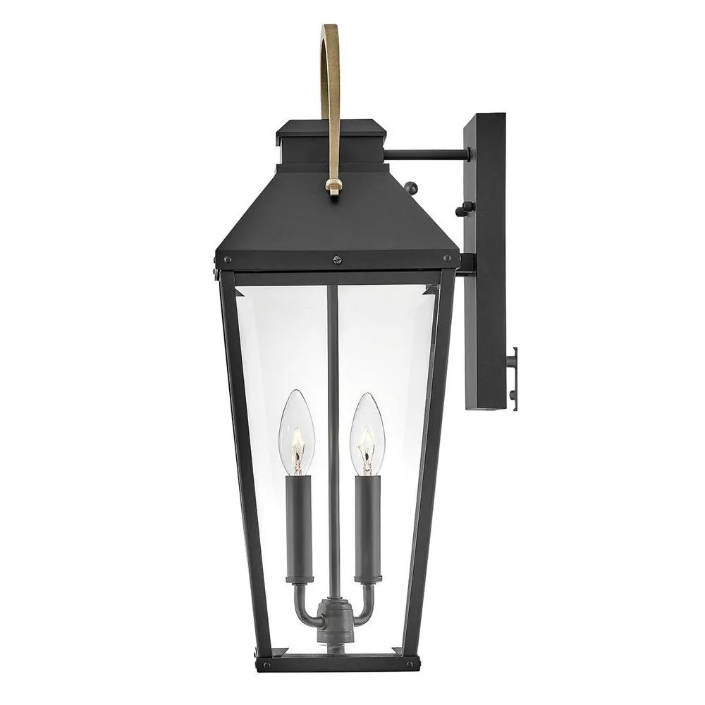 Netlighting Hinkley Dawson Outdoor Wall Lantern Black Burnished Bronze IP44 2x E14 4