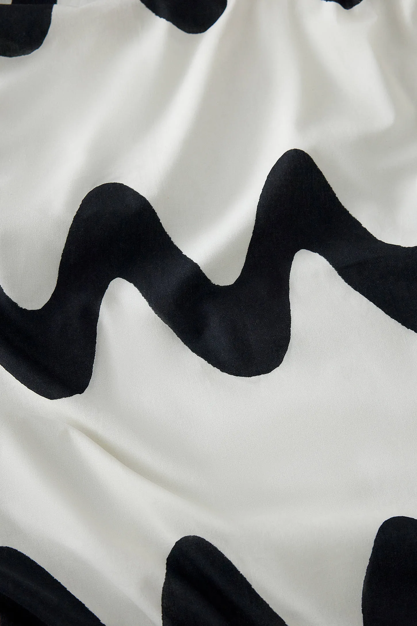 Big Wave Duvet Set - Black/White 5
