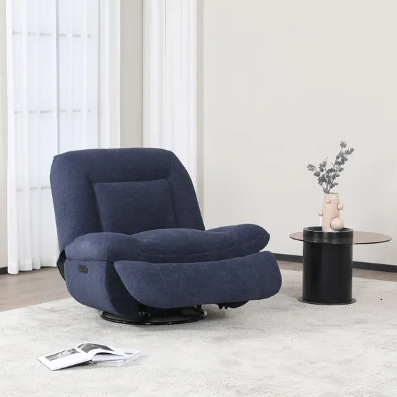 Image Furnishings Ebba Boucle Swivel Rocker Recliner Chair 2