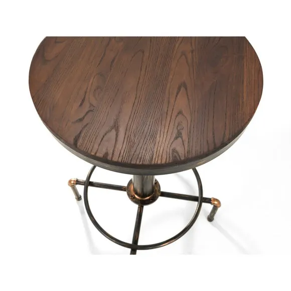 Rockport Pipework 4 Seater Round Bar Table 5