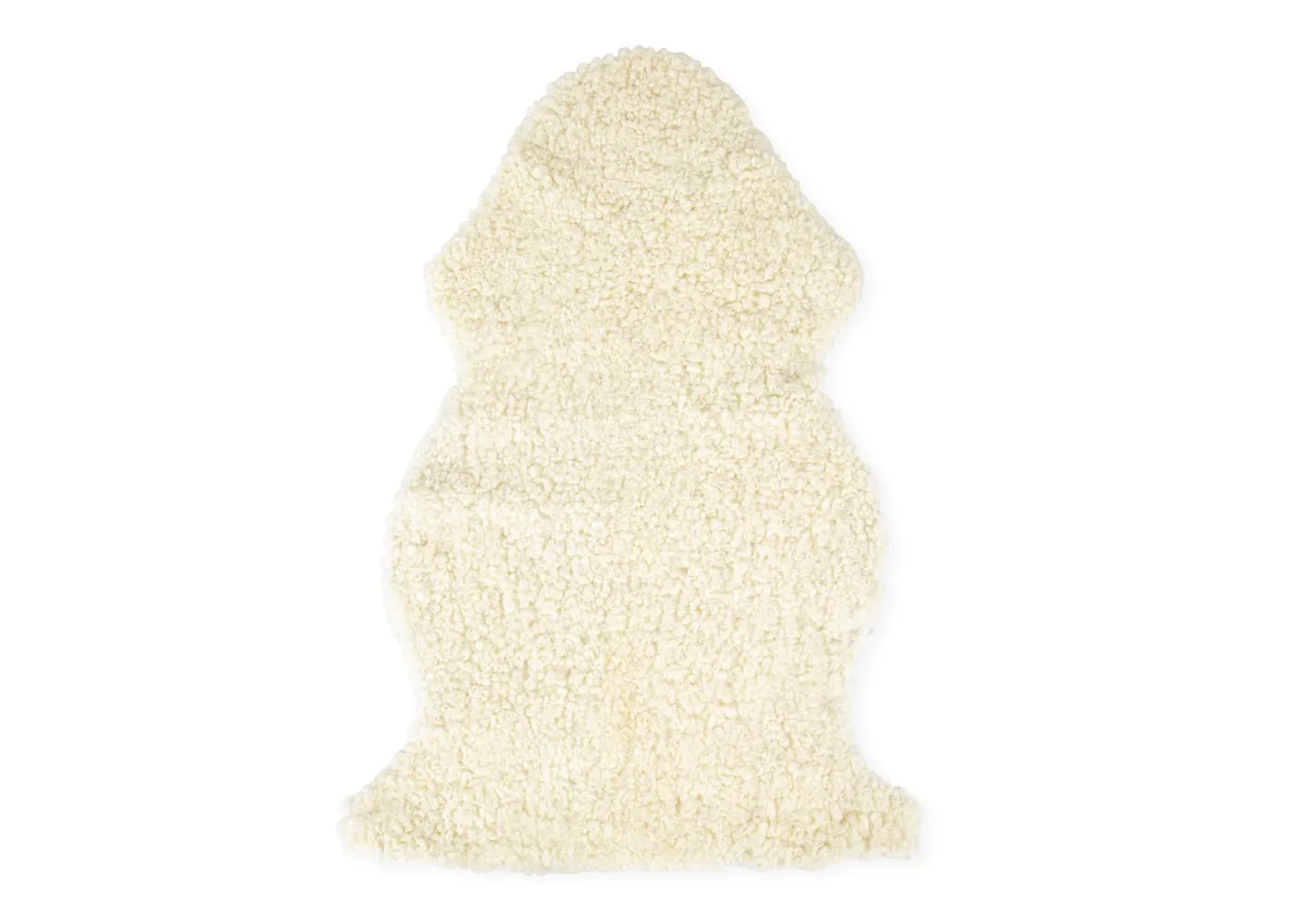 Natures Collection New Zealand Curly Sheepskin Ivory 90 x 60cm
