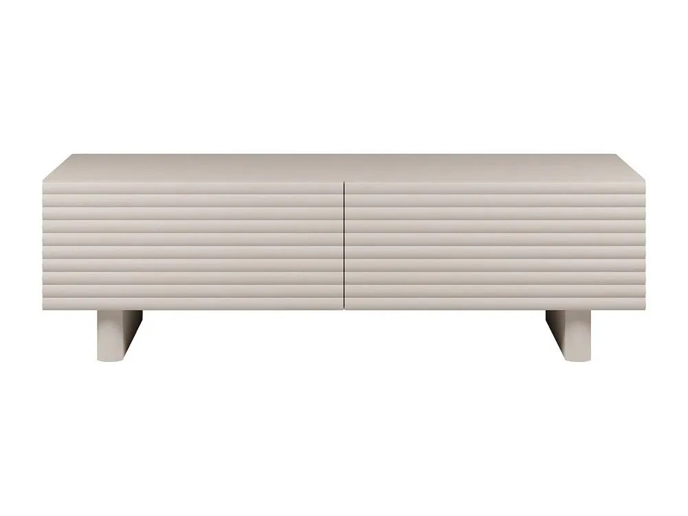 Vente-unique TV Unit With 2 Doors In MDF - 150 Cm - Beige - LUDIMA 2