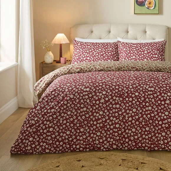 Ditsy Floral Polycotton Duvet Cover & Pillowcase Set 2