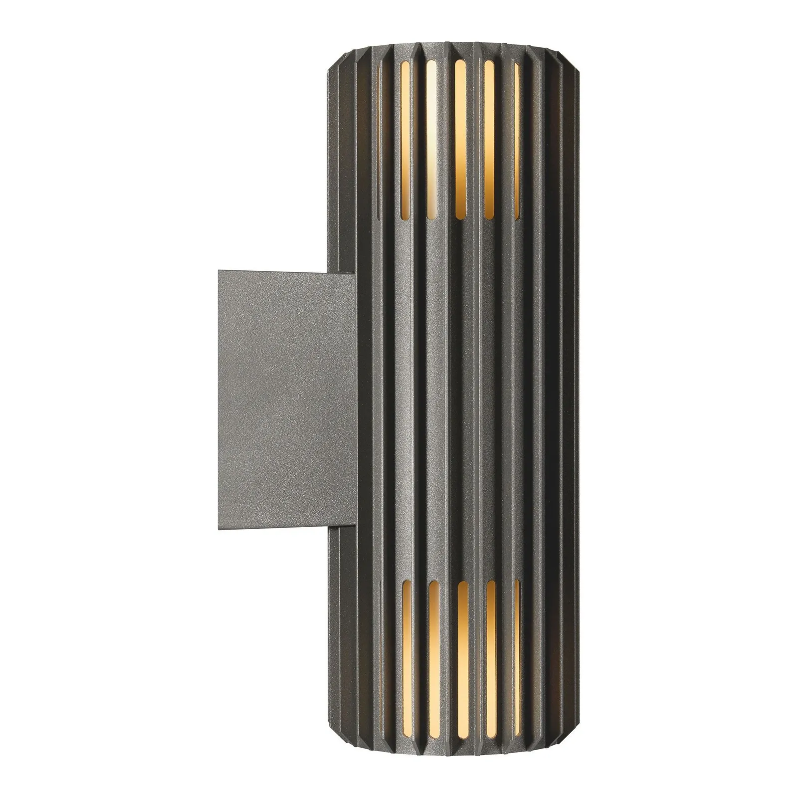 Nordlux Aludra Outdoor Wall Light Grey Metal Garden E27 IP54 Mains in Black 3