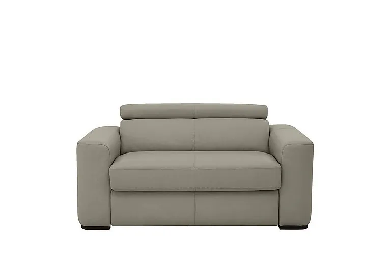 Infinity Large Leather Armchair - Silver Grey