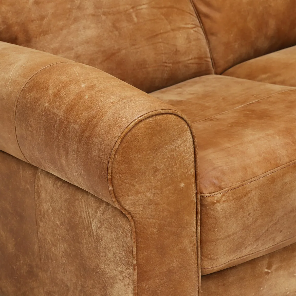 Houston Medium Corner Rhf Chaise Corner Sofa, Brown Leather | Barker & Stonehouse 4