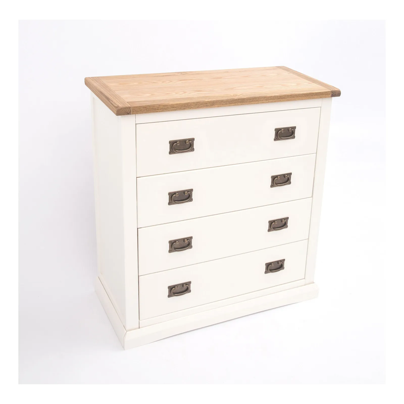 Cabinet Bits Cosenza 4 Drawer Chest of Drawers Bras Drop Handle in Off-White 3