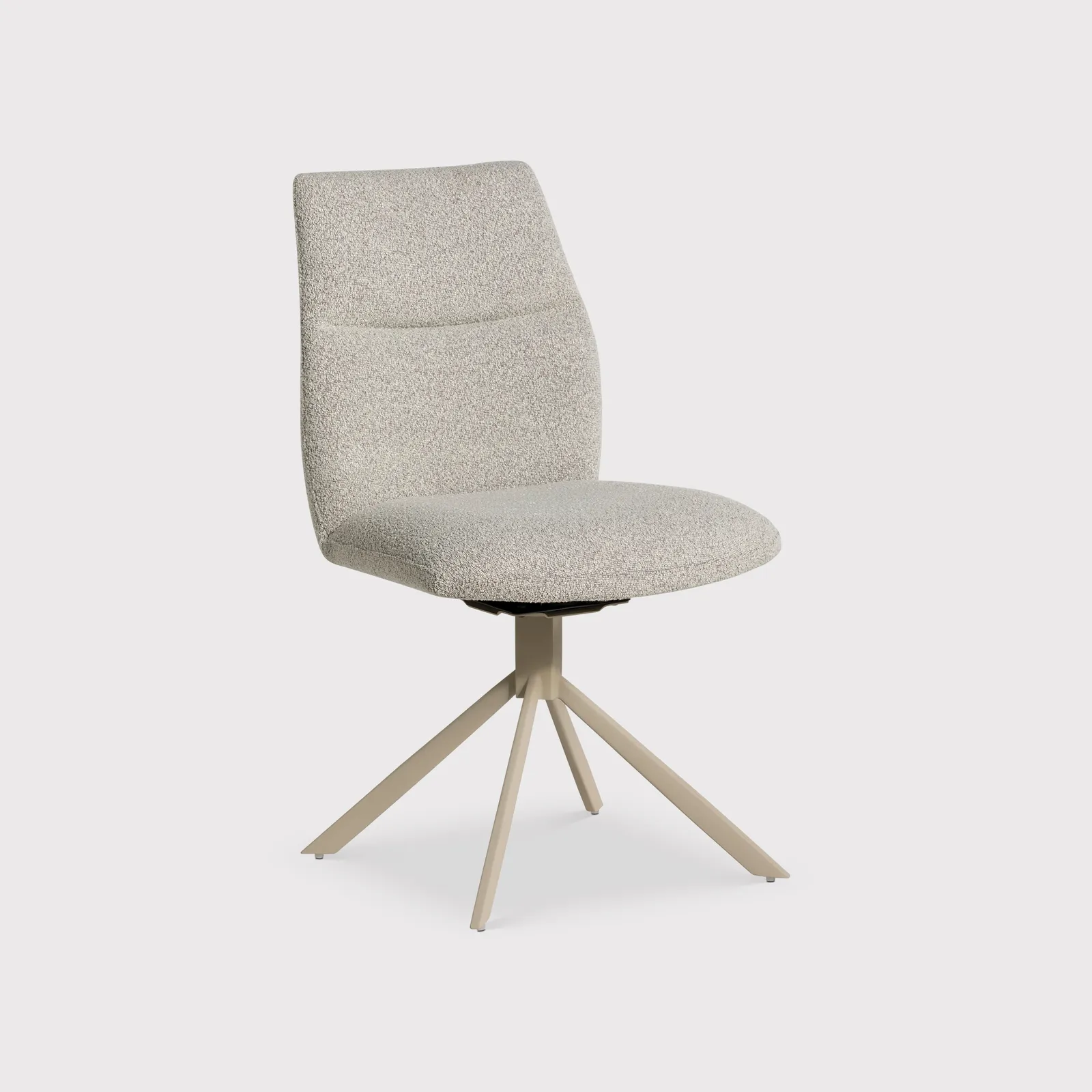 Altadena Swivel Dining Chair Without Arm, Neutral Fabric | Barker & Stonehouse