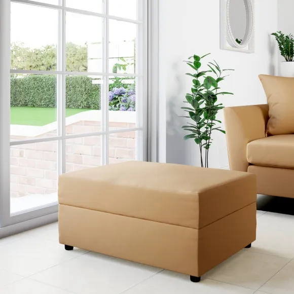 Rectangle Opulent Velvet Storage Footstool 1