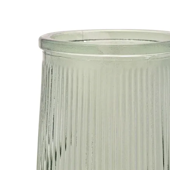 Hestia Tall Ribbed Glass Vase 4