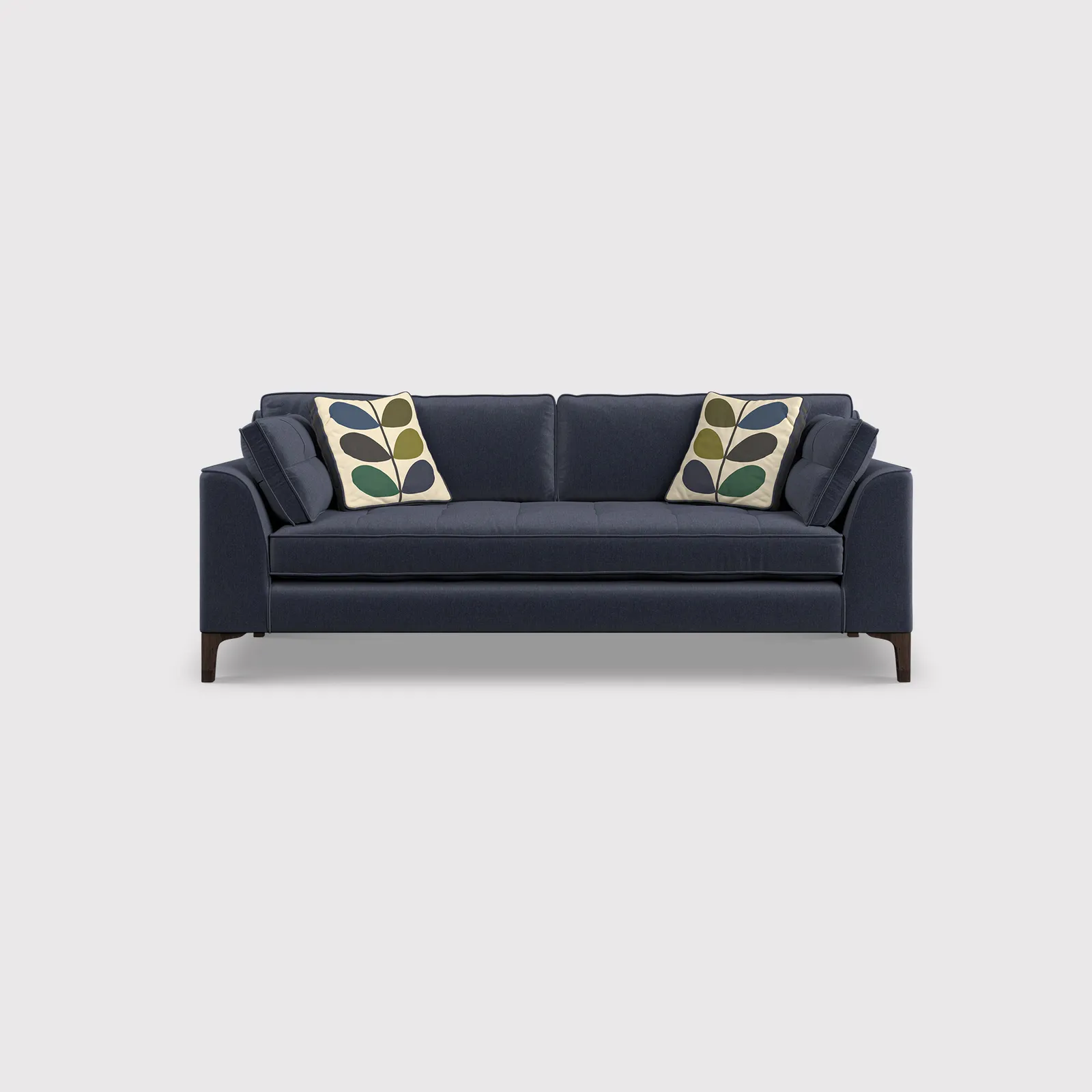Orla Kiely Arklow Large Sofa, Navy Fabric | Barker & Stonehouse 1