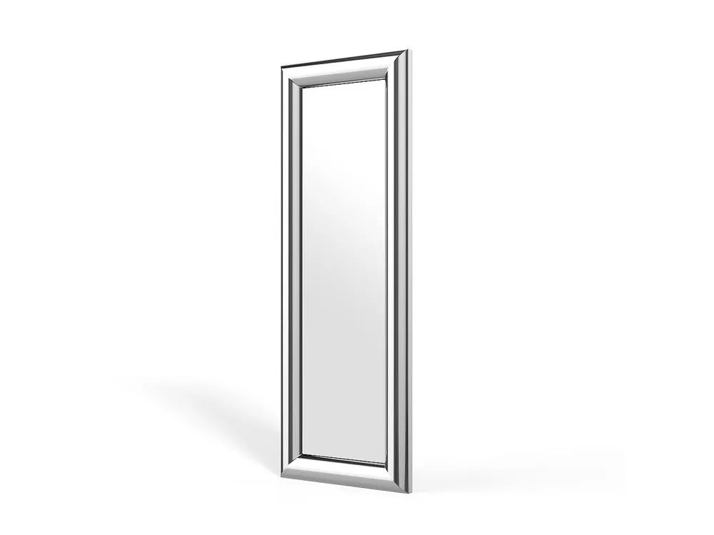 Vente-unique Rectangular Metal Wall Mirror - W. 60 X H. 170 Cm - Chrome - BORAYA in Silver 5