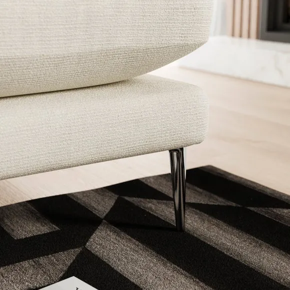 Lawson Chunky Tonal Weave Corner Chaise Sofa 4