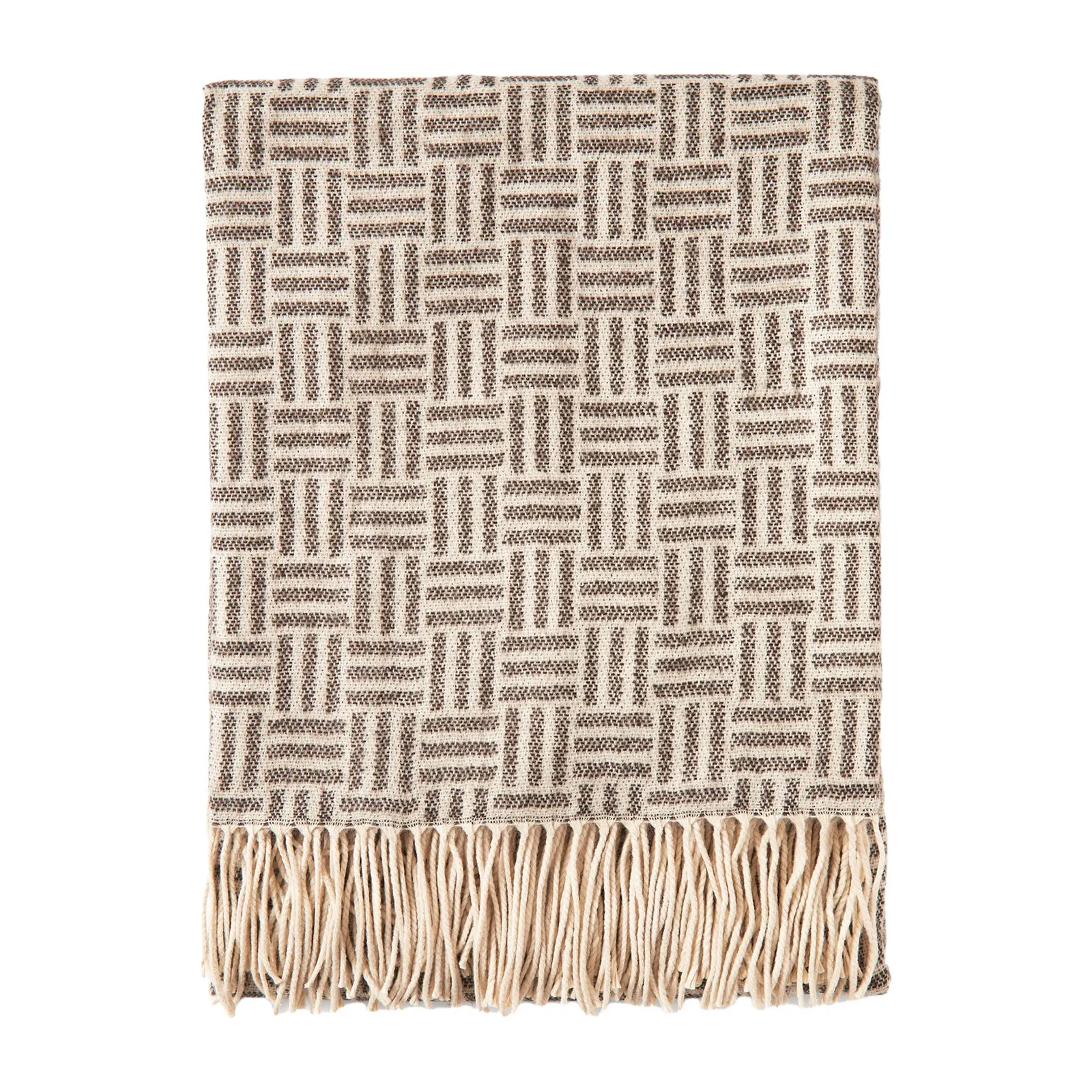 Vinga Lenox Geometric Throw in Black